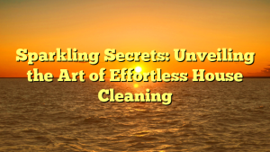 Sparkling Secrets: Unveiling the Art of Effortless House Cleaning